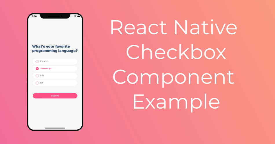 React Native CheckBox Component Example Featured