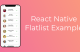 React Native FlatList Example