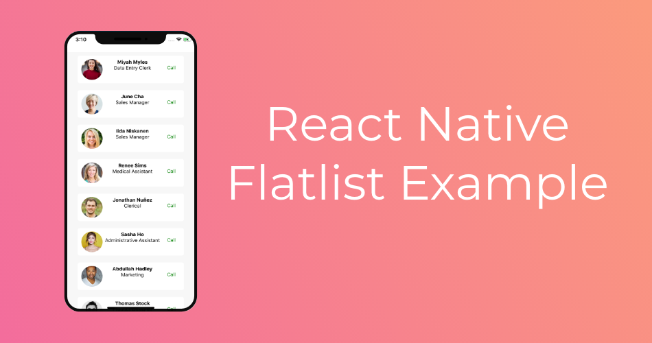 React Native FlatList Example
