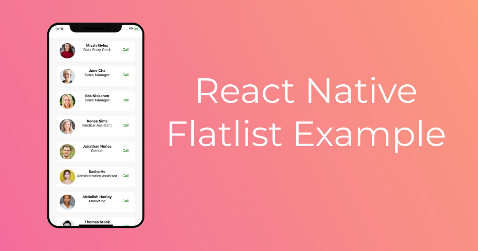 React Flatlist Example