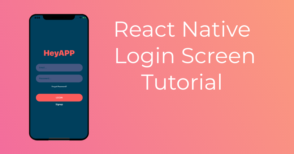 React Native Login And Registration Example Expo