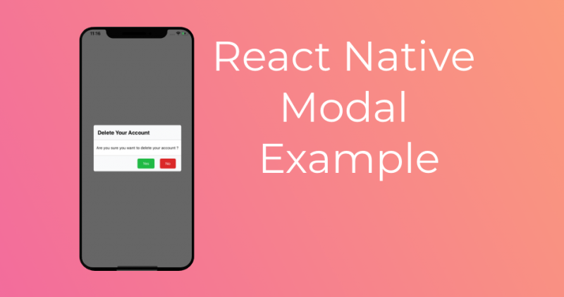 react native navigation presentation modal